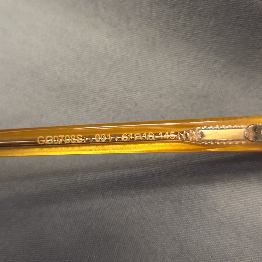 Women's Gucci Golden Cat Eye Sunglasses - Picture 5 of 7